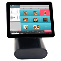 Terminal de point de vente à double écran tactile 15,6 pouces Windows/Android, processeur Intel I3/i5/i3, imprimante thermique à découpe automatique 80 mm pour la vente au détail et la restauration
