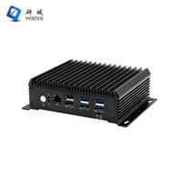 Mejor Precio de baja potencia 8265U computadora industrial portátil sin ventilador Win7/10 Linux Ubuntu 8GB SSD 128GB Dual Lan Mini Pc