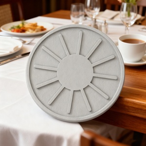 Sous-verres ronds en silicone personnalisés de haute qualité, colorés et antidérapants, parfaits pour empêcher le thé et le café chauds de glisser - Product Image 3