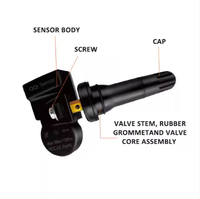 Capteur de pression des pneus universel TPMS pour tous les véhicules Installation et prise en charge faciles pour toutes les voitures