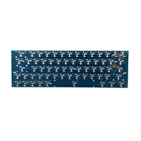 Placa de circuito de Teclado mecánico de 64 teclas QMK VIA compatible con teclado 60pcb Hotswap