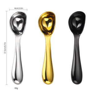 Cuchara para Helado de Acero Inoxidable DF0602, Color Negro, Dorado y Plateado, Personalizable - Product Image 2