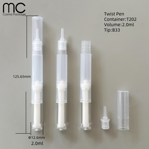 T202+B33 Lápiz dispensador <span class=keywords><strong>de</strong></span> <span class=keywords><strong>gel</strong></span> para crecimiento <span class=keywords><strong>de</strong></span> <span class=keywords><strong>cejas</strong></span>, a prueba <span class=keywords><strong>de</strong></span> fugas, <span class=keywords><strong>de</strong></span> plástico, <span class=keywords><strong>de</strong></span> 2ml y 3ml, para limpieza <span class=keywords><strong>de</strong></span> manchas faciales, con cepillo - Product Image 3