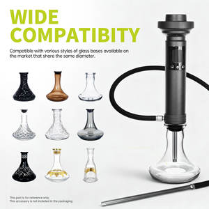 Esclusivo narghilè brevettato per il corpo in alluminio per l'aviazione con tecnologia di controllo intelligente Kit <span class=keywords><strong>Shisha</strong></span> Hookah - Product Image 3