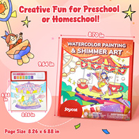 Joycat – Kit de dessin créatif pour enfants, avec peinture à l'aquarelle, motifs de dessins animés en plastique, idéal pour l'éducation et le divertissement – Nouveauté très prisée