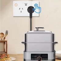 Prise murale intelligente Tuya WiFi Zigbee en laiton, 2 prises USBC, charge rapide PD20W, contrôle vocal Alexa, moniteur de puissance, norme australienne