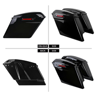 Sacs de selle étirés et allongés de 5 pouces pour moto Harley Touring Electra Street Glide Ultra Limited Road King 2014-24