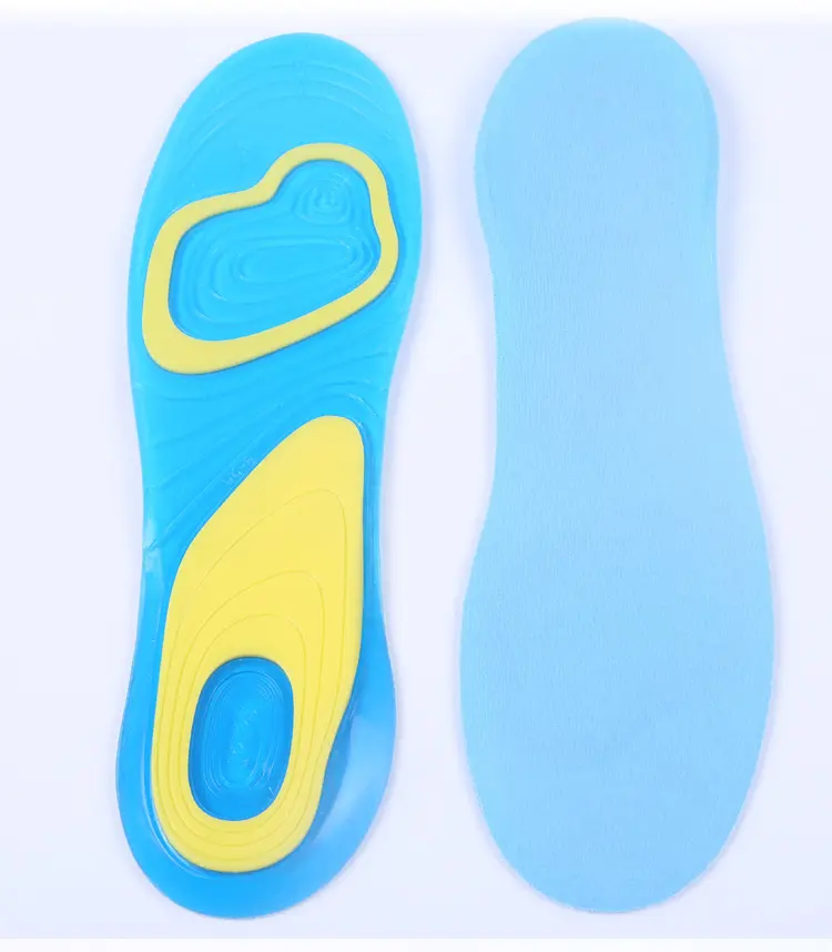 Silicon Gel Insoles Foot Care For Plantar Fasciitis Heel Spur Running Sport Insoles Shock Absorption Pads Arch Orthopedic Insole