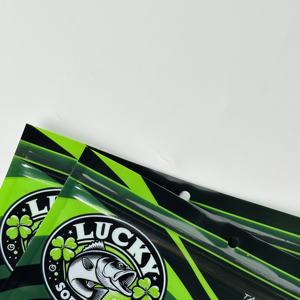 Resealable Plastic Fishing Bait Packaging <b>Bag</b> Custom Printing Fish Lure 3 Side <b>Seal</b> Zipper Pouch - Product Image 5