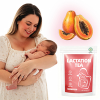 Tisane végétalienne aux herbes pour la lactation, favorisant l'allaitement naturel et l'augmentation du lait maternel, en sachets pour les soins post-partum des femmes