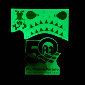 Pegatinas impermeables que brillan en la oscuridad, dibujos animados, animales, flores, niñas, pegatinas para uñas, indicador luminoso nocturno, signo <span class=keywords><strong>de</strong></span> fuego luminoso - Product Image 5