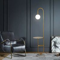 Lampe sur pied LED d'intérieur de style nordique moderne, corps en fer scandinave, table basse pour salon, chambre à coucher, chevet, petite et minimaliste