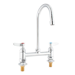 Robinet de cuisine en laiton certifié LEED, écologique, mélangeur d'eau chaude et froide, usage commercial - Product Image 1