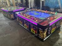 Machine de jeu de pêche populaire Hanzhijun HZJ-0039 pour 8/10 joueurs, à monnayeur, 280W 110V/220V, grande table de pêche