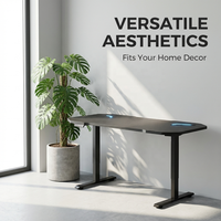 Bureau de jeu électrique AOR réglable en hauteur avec écran numérique intégré, design moderne en métal, commande directe usine