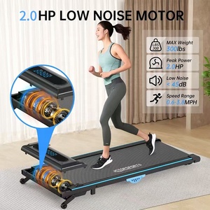 Trong nhà điện Mỏng Chạy máy có thể gập lại mini đi Bộ Máy chạy bộ Pad Điều chỉnh tốc độ để sử dụng nhà - Product Image 3