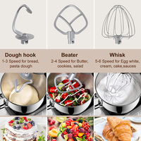 Cocina electrodomésticos robot batidor de pan eléctrico pantalla LCD masa pastel comida soporte mezcladores