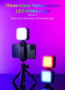 ไฟวิดีโอ <span class=keywords><strong>LED</strong></span> HOSHI <span class=keywords><strong>VIJIM</strong></span> VL81 พร้อมขาติดกล้องแบบ Cold Shoe ไฟเสริมสำหรับมินิวิดีโอ แบตเตอรี่ 3000mAh ไฟแผงสำหรับถ่ายภาพ - Product Image 5