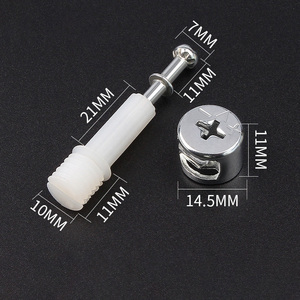 2 in 1 Fastener Furniture Accessories Iron <b>Cabinet</b> Hardware with Cam Fittings Wooden Connector Bolt Fixing <b>Lock</b> Screws - Product Image 5