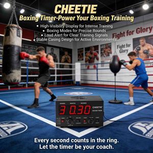 Minuteur d'entraînement CHEETIE CP20 pour la gym avec écran LED, son réglable, temps de cycle sélectionnable, répétition et intervalle pour la <span class=keywords><strong>boxe</strong></span> - Product Image 2