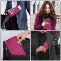 Organizer dompet perjalanan kecil 6 kantong beritbudgeting kantong uang penganggaran untuk tagihan uang dompet amplop uang ujung kupon koin penerima