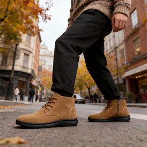 Bottes de randonnée antidérapantes à lacets UP5018r taille 45 pour hommes, chaussures montantes à col haut pour l'automne, baskets montantes grandes tailles pour la vente en gros - Product Image 2