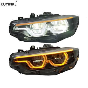 KUYINKE Accesorios para Automóviles, Faro <span class=keywords><strong>L</strong></span>áser para <span class=keywords><strong>BMW</strong></span> Serie 4 F32 M4 F82, Luces Delanteras Blancas y Amarillas DRL <span class=keywords><strong>430</strong></span> 435 440i, Conexión Plug and Play - Product Image 1
