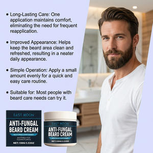 Crème de Soin Capillaire et Barbe Anti-Pelliculaire Légère et Rafraîchissante pour Hommes EAST <span class=keywords><strong>MOON</strong></span> – Non Collante, Usage Quotidien, en Pot et Boîte - Product Image 4