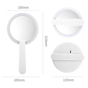 Offre Spéciale Mini miroir à main de qualité supérieure LED miroir de maquillage Portable miroir de maquillage avec lumière LED vente en gros - Product Image 4