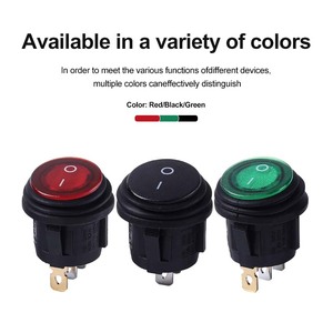 Leci tùy chỉnh nhà máy 23mm 3pin SPST điện Vòng Rocker chuyển đổi mà không có ánh sáng PA66 vật liệu chống thấm nước tùy chỉnh - Product Image 4