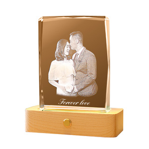 Honor of Crystal Cadre <span class=keywords><strong>photo</strong></span> carré en cristal <span class=keywords><strong>personnalisé</strong></span> <span class=keywords><strong>avec</strong></span> amour Image personnalisée Cube en <span class=keywords><strong>verre</strong></span> Enregistrer des photos de façon permanente pour un ami - Product Image 5
