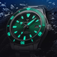 Montre de luxe de haute qualité Mark Fairwhale, montre de sport de plongée, montre automatique mécanique pour homme FW-6080