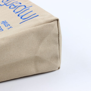 Wholesale Eco Friendly Custom Printing Logo Plain Cotton Canvas Shopping <b>Tote</b> <b>Bag</b> <b>Fabric</b> <b>Bag</b> With Zipper Pocket - Product Image 3