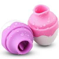 JoyPark 7-Modus Saug-Klitoris-Stimulator Zungen-Vibrator Nippel-Sauger Mini-Ei-Vibrator USB-Aufladbar IPX5