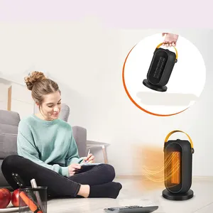 Radiateur soufflant électrique avec thermostat, cheminée sûre et silencieuse Cheminées en céramique Protection contre la surchauffe