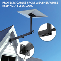 Support de poteau pour signal satellite personnalisé JH-Mech, installation avec câble dissimulé, poteau en acier extensible antirouille, support de poteau Starlink