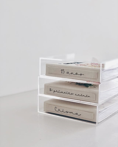 כיסוי אקריליק רקום ספר זיכרון לתינוק עם תיבת מזכרת בד רקמה מותאמת אישית רקמה תמונה תיבת מתנה - Product Image 6