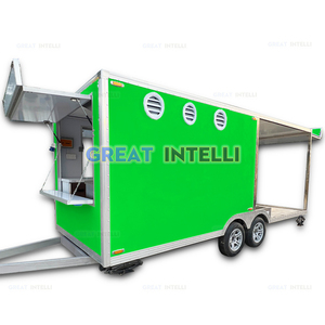 Remorque alimentaire mobile moderne, chariot de concession écoénergétique pour café, boissons et restauration rapide, camion de cuisine extérieur personnalisable - Product Image 3