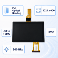 Modul Layar Sentuh Estetika Medis 7 Inci, Optical Bonding 500 Nits 1024 X 600 LVDS, Solusi Peralatan Tertanam Khusus