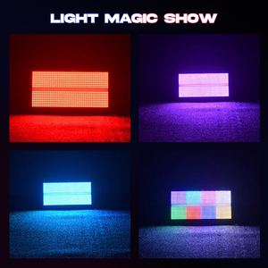 Luz LED DMX512 <span class=keywords><strong>de</strong></span> 190W 3 en 1 RGBW Wash Strobe, Matriz <span class=keywords><strong>de</strong></span> Luces Profesional para Escenarios, Pantalla <span class=keywords><strong>de</strong></span> Zonas para DJ, Discotecas, Bares, Bodas, Clubes, Fiestas, Conciertos - Product Image 3