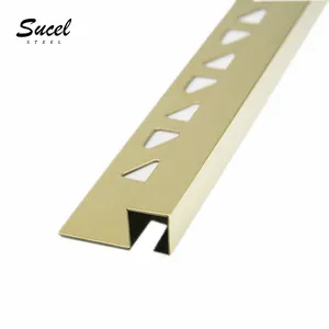 Sucel Steel Foshan Color Custom Decoration Stainless Steel Trim Ss Profile Skirting Strip For Wall Protection