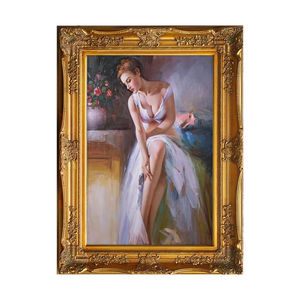 SENDAR hermosa alta calidad vinpi personalizado sexy aceite elegante mujer cabeza pinturas y arte de la pared retrato - Product Image 6