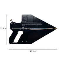 Antenne log-périodique passive HT8 à gain élevé 7-12dBi, large bande 100MHz-12GHz, pour transmission/réception radio