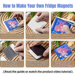 Imán Acrílico Transparente para Refrigerador, Precio de Fábrica, Protección Personalizada, Control de Calidad Estricto, para Decoración con Fotos DIY y Regalos - Product Image 4