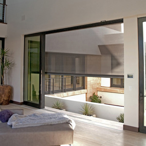 ZSHINE RV 베란다 발코니 용 ZSHINE 경질 전동 야외 비바람에 견디는 파티오 롤러 쉐이드 지퍼 스크린 원격 제어 블라인드 - Product Image 2