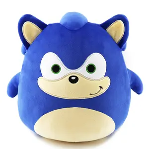 2023 Wholesales Super Sonic Plush Toy the hedgehog Stuffed cartoon Character Sonic Doll Tumbler toy Throw pillow