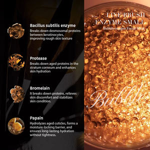 Masque à bulles d'oxygène enzymatique à la nicotinamide, personnalisation d'usine OEM/ODM |   Nettoyage en profondeur des pores + Exfoliation douce + Boost d'éclat - Product Image 4