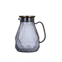 Pot en verre 1800ML 2000ML Bouteille d'eau froide pour boissons au jus Bouilloire portable de grande capacité