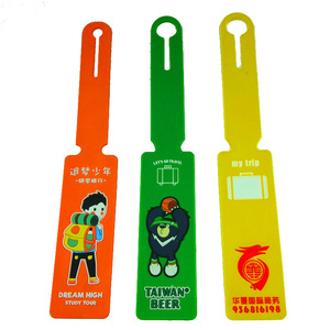 Customizable PVC & Silicone Luggage Tag Factory Creative Cartoon Boarding Pass for Promotional & Business Gifts