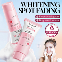 Nettoyant visage SADOER au collagène et aux peptides de saumon 100g, contrôle du sébum, éclaircissant, atténuation des taches brunes